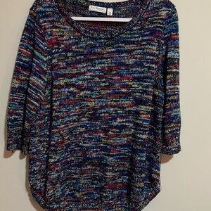 Kim Rogers Multicolor Crew Neck Sweater